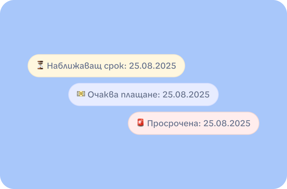 Example components from the platform's user interface
